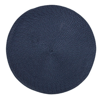 Galda paklājiņš SELMA D38cm, tumši zils Galda paklājiņš SELMA D38cm, tumši zils