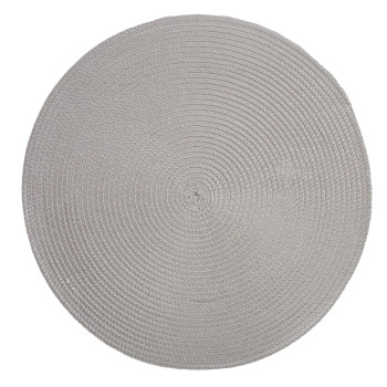 Galda paklājiņš SELMA D38cm, gaiši pelēks Galda paklājiņš SELMA D38cm, gaiši pelēks
