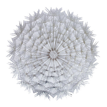 Galda paklājiņš DANDELION D38cm, sudrabs Galda paklājiņš DANDELION D38cm, sudrabs