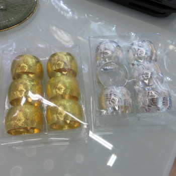 Salvrätikurõngad GLAMOUR 6tk/komplekt, sega