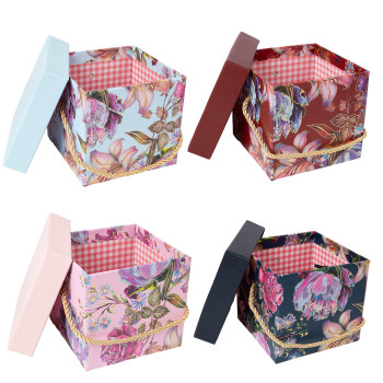 Коробка EDEN H12см, с крышкой, микс Коробка EDEN H12см, с крышкой, микс