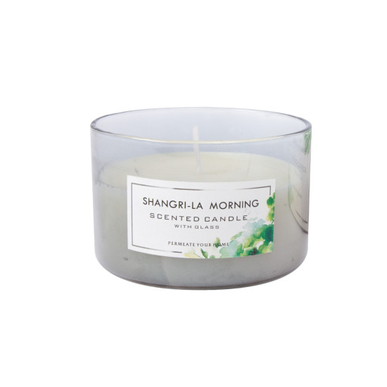 Stikla svece AROMA, sālīta karamele un sidrs
