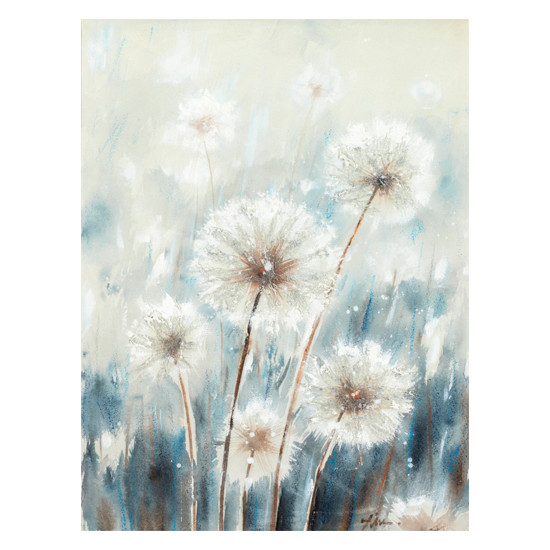 Eļļas glezna 60x80cm, lidojošas pienenes Eļļas glezna 60x80cm, lidojošas pienenes