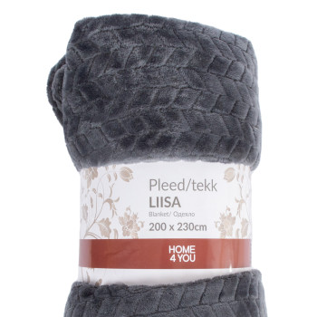 Plaid LIISA XL 200x230cm, tumehall Plaid LIISA XL 200x230cm, tumehall