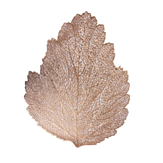 Lauamatt BIG LEAF 36x45cm, roosa kuld Lauamatt BIG LEAF 36x45cm, roosa kuld