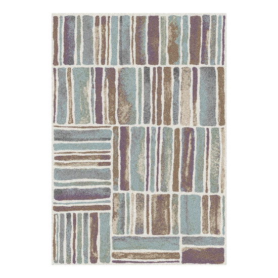 Paklājs SANFORD-4, 133x190cm, zils/violets