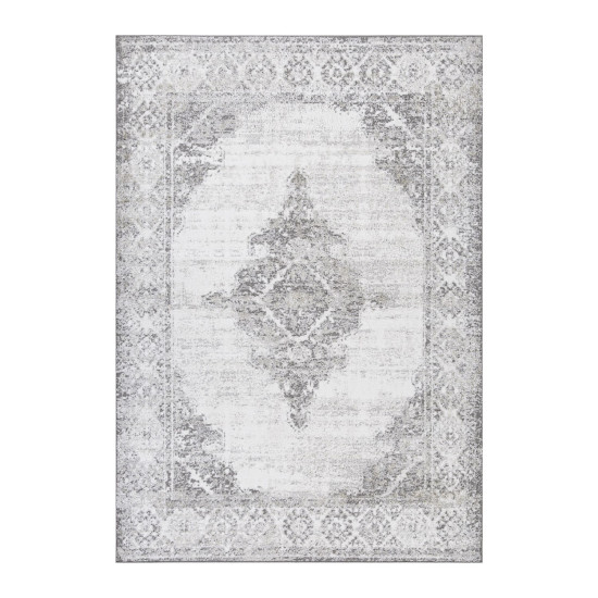 Paklājs SALAMANCA-1, 200x285cm, balts/pelēks