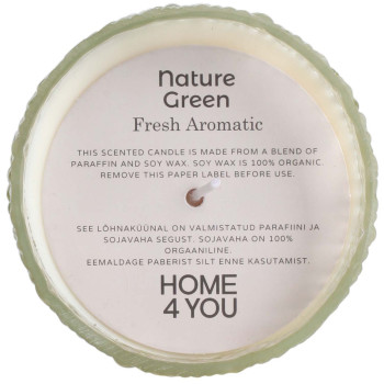 Svece NATURE GREEN H9cm, Fresh Aromatic Svece NATURE GREEN H9cm, Fresh Aromatic