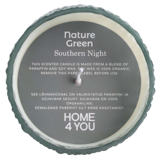 Svece NATURE GREEN H13cm, Southern Night