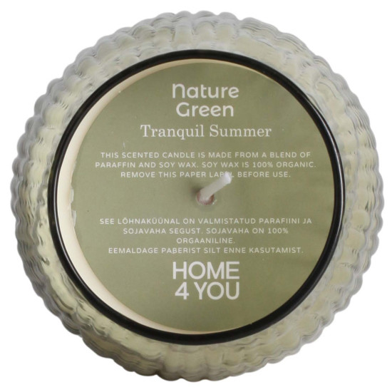 Svece NATURE GREEN H10.8cm, Tranquil Su