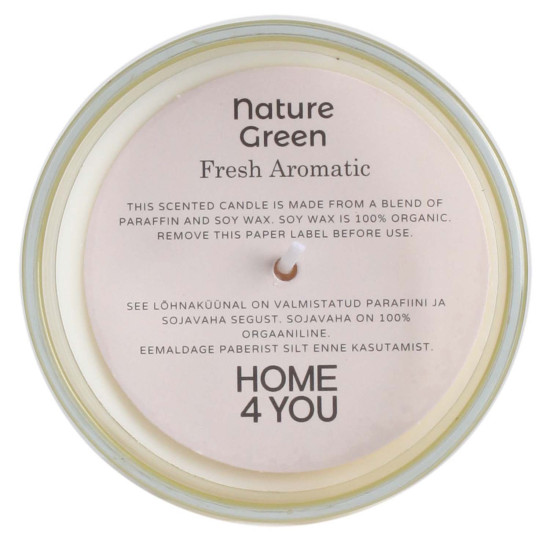 Svece NATURE GREEN H9.5cm, Fresh Aromat Svece NATURE GREEN H9.5cm, Fresh Aromat