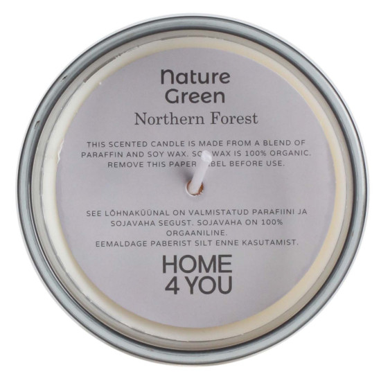 Svece NATURE GREEN H9,5cm, Northern For Svece NATURE GREEN H9,5cm, Northern For