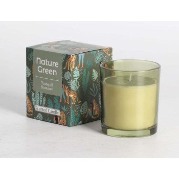 Svece NATURE GREEN H9,5cm, Tranquil Sum Svece NATURE GREEN H9,5cm, Tranquil Sum