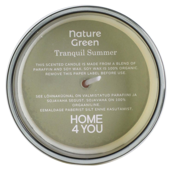 Svece NATURE GREEN H9,5cm, Tranquil Sum