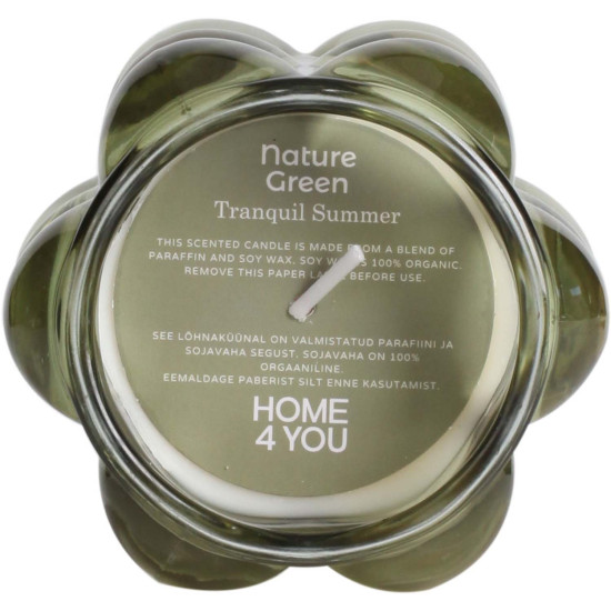 Svece NATURE GREEN H9,2cm, Tranquil Sum