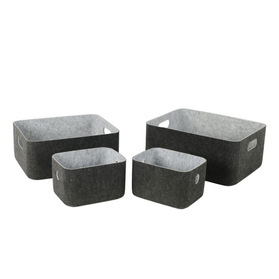 Коробка LIDA FELT 36x27xH16см, темно-серый