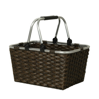 Ostukorv LIDA RIO 43x30xH24cm, tumepruun Ostukorv LIDA RIO 43x30xH24cm, tumepruun