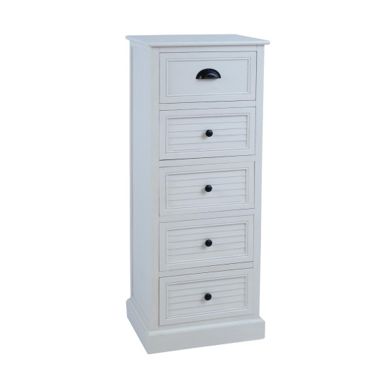 Kumode MELDON 45x35xH116,5cm, balta Kumode MELDON 45x35xH116,5cm, balta