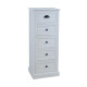 Kumode MELDON 45x35xH116,5cm, balta Kumode MELDON 45x35xH116,5cm, balta