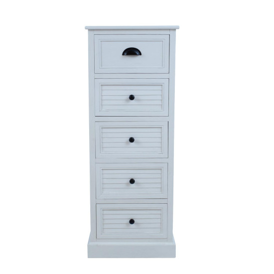 Kumode MELDON 45x35xH116,5cm, balta Kumode MELDON 45x35xH116,5cm, balta