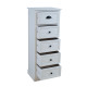 Kumode MELDON 45x35xH116,5cm, balta Kumode MELDON 45x35xH116,5cm, balta