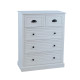 Kumode MELDON 80x35xH103cm, balta Kumode MELDON 80x35xH103cm, balta