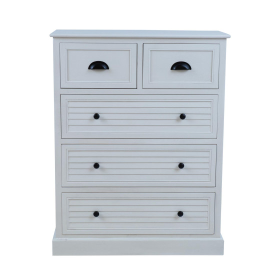 Kumode MELDON 80x35xH103cm, balta Kumode MELDON 80x35xH103cm, balta