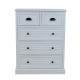 Kumode MELDON 80x35xH103cm, balta Kumode MELDON 80x35xH103cm, balta