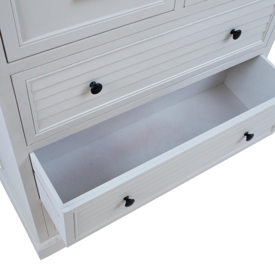 Kumode MELDON 80x35xH103cm, balta Kumode MELDON 80x35xH103cm, balta