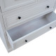 Kumode MELDON 80x35xH103cm, balta Kumode MELDON 80x35xH103cm, balta
