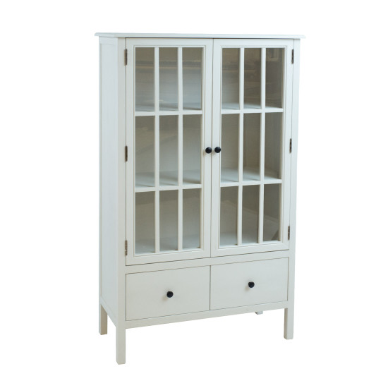 Шкаф-витрина DEVON 80,5x35xH136см, белый Шкаф-витрина DEVON 80,5x35xH136см, белый