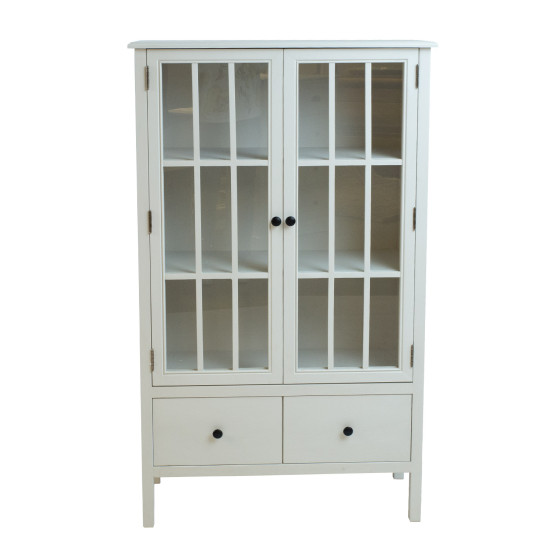 Шкаф-витрина DEVON 80,5x35xH136см, белый Шкаф-витрина DEVON 80,5x35xH136см, белый