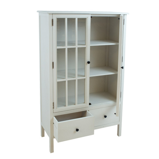 Шкаф-витрина DEVON 80,5x35xH136см, белый Шкаф-витрина DEVON 80,5x35xH136см, белый