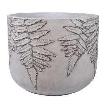 Lillepott FERN D55xH43,5cm, valge/hall Lillepott FERN D55xH43,5cm, valge/hall