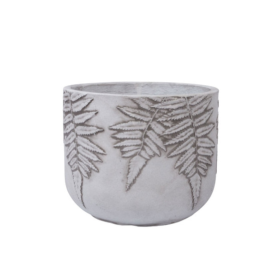 Puķupods PAPARDE D24xH19,5cm, balts/pelēks Puķupods PAPARDE D24xH19,5cm, balts/pelēks