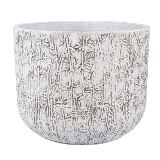 Puķupods LOUNA D55xH43,5cm, balts/pelēks