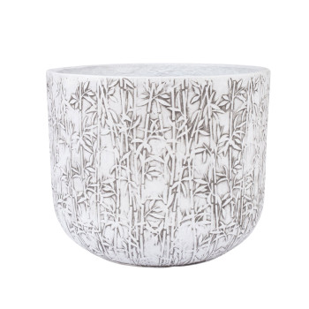 Lillepott LOUNA D44xH36cm, valge/hall Lillepott LOUNA D44xH36cm, valge/hall