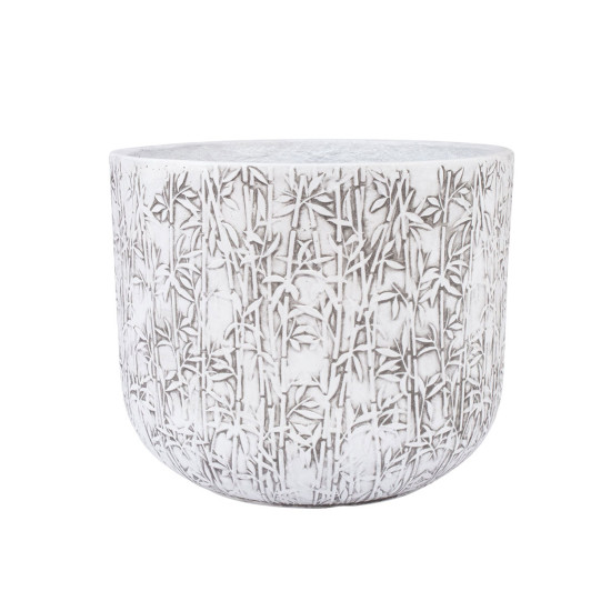 Puķupods LOUNA D37xH30cm, balts/pelēks