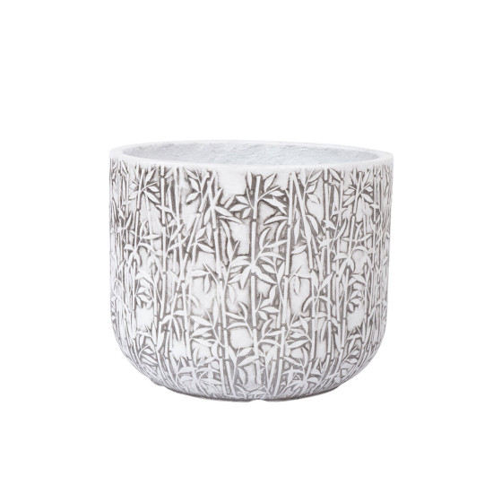 Puķupods LOUNA D30xH24,5cm, balts/pelēks
