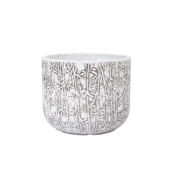 Puķupods LOUNA D24xH19,5cm, balts/pelēks
