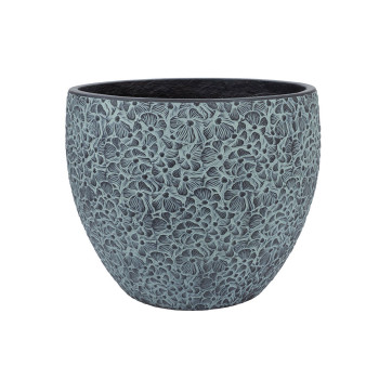 Lillepott FLORA D37xH30cm, must/hall Lillepott FLORA D37xH30cm, must/hall