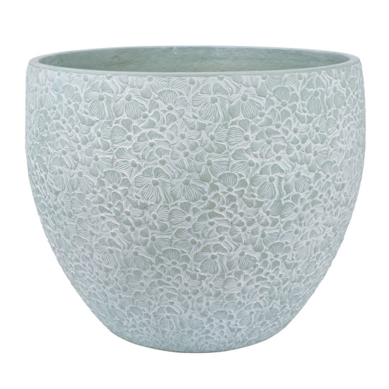 Puķupods FLORA D55xH43,5cm, zaļgani pelēks Puķupods FLORA D55xH43,5cm, zaļgani pelēks