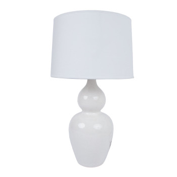 Laualamp EDAM H48cm, valge keraamika Laualamp EDAM H48cm, valge keraamika