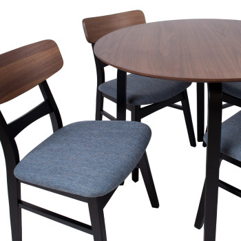 Обеденный стол МИА с 4 стульями Обеденный стол МИА с 4 стульями