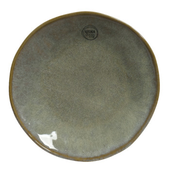Šķīvis SOUL D27cm, pelēkzaļš Šķīvis SOUL D27cm, pelēkzaļš