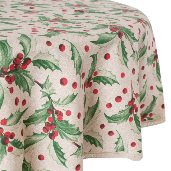 Скатерть WINTER FLOWERS D170см, илекс