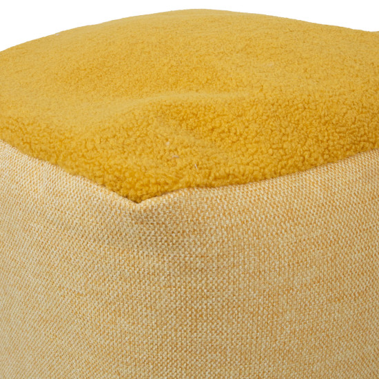 Пуфик LAMB 55x55xH45см, желтая Пуфик LAMB 55x55xH45см, желтая