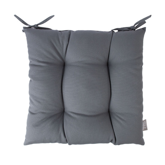 Подушка на стул MY COTTON 40x40см, серая