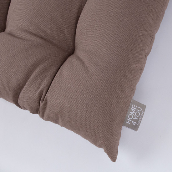 Подушка на стул MY COTTON 40x40см, коричневая