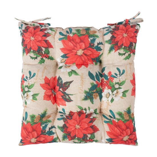 Подушка на стул WINTER FLOWERS 40x40см, Рождество Подушка на стул WINTER FLOWERS 40x40см, Рождество